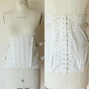 Vintage 1970s Boned Corset, Sears Medical Laced Girdle Support Wear Shapewear